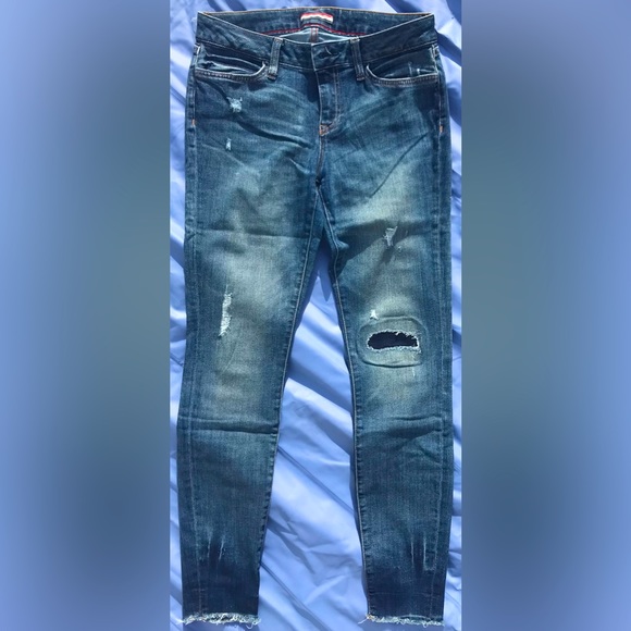 Tommy Hilfiger Denim - Tommy Hilfiger Medium Dark Patch-detail Legging - 4 Regular